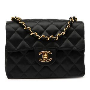 Chanel Mini Square Classic Satin Single Flap
